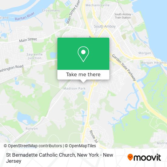 St Bernadette Catholic Church map