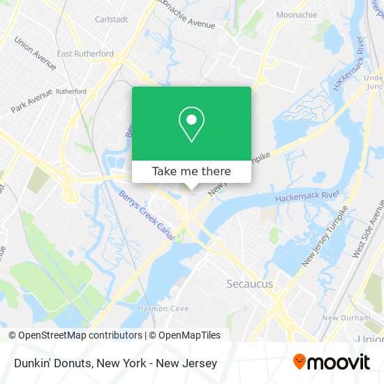 Dunkin' Donuts map