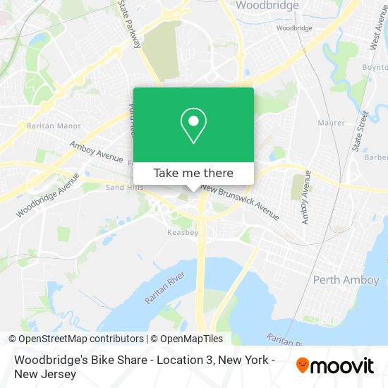 Mapa de Woodbridge's Bike Share - Location 3