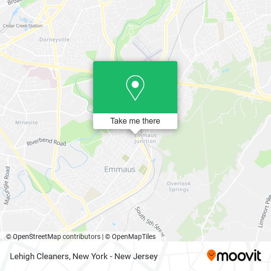 Lehigh Cleaners map