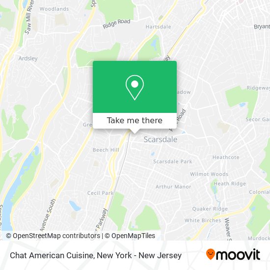Chat American Cuisine map