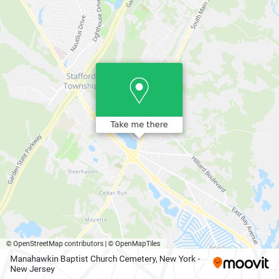 Mapa de Manahawkin Baptist Church Cemetery