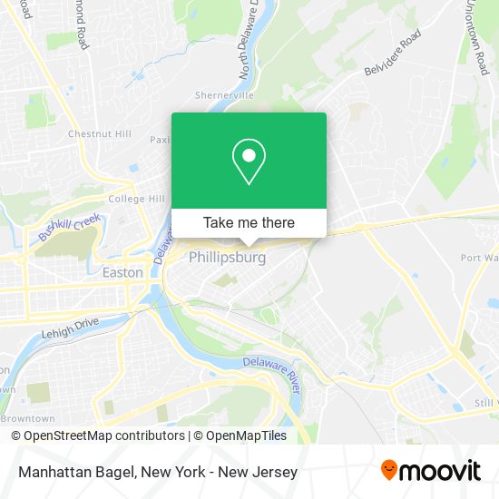 Mapa de Manhattan Bagel