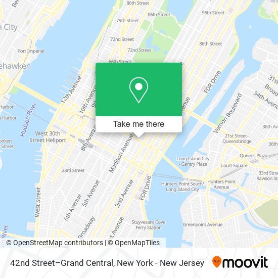 Mapa de 42nd Street–Grand Central