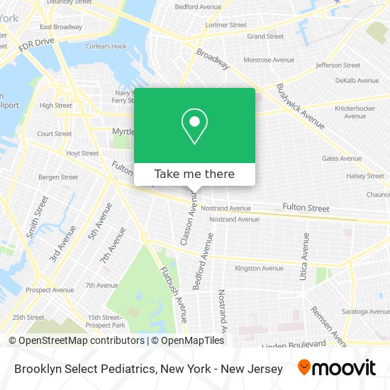 Mapa de Brooklyn Select Pediatrics