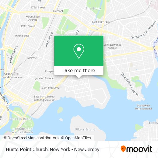 Mapa de Hunts Point Church