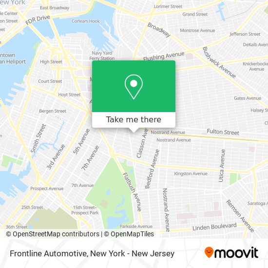 Frontline Automotive map