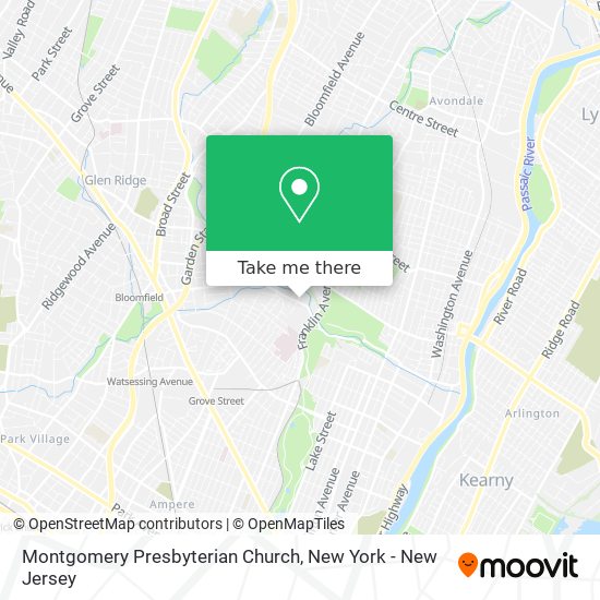 Montgomery Presbyterian Church map