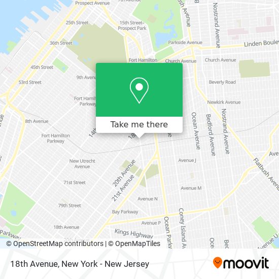 Mapa de 18th Avenue