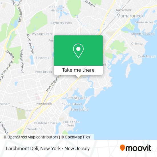 Mapa de Larchmont Deli