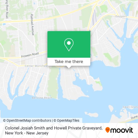 Colonel Josiah Smith and Howell Private Graveyard map