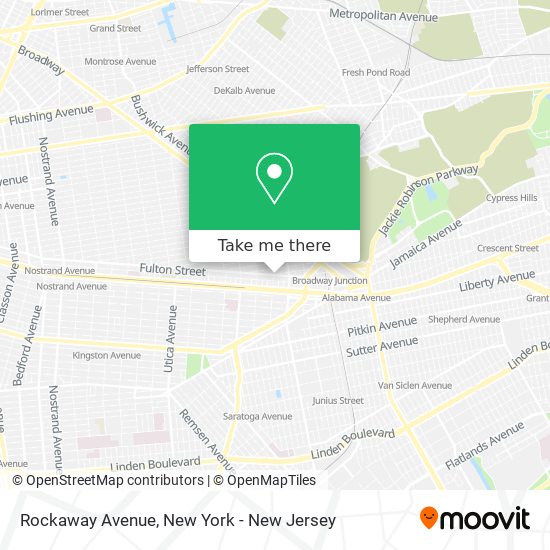 Mapa de Rockaway Avenue