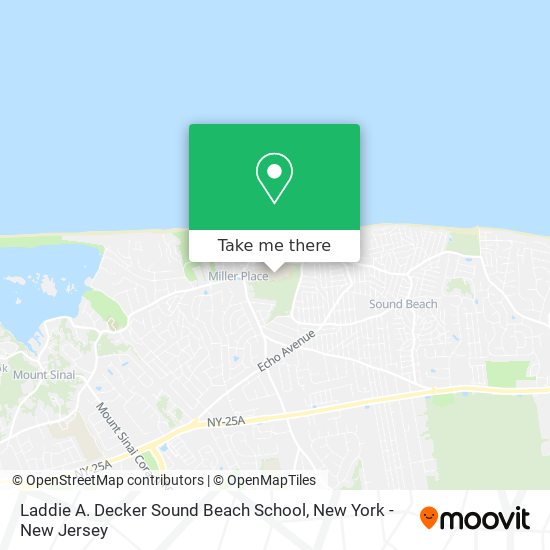 Laddie A. Decker Sound Beach School map