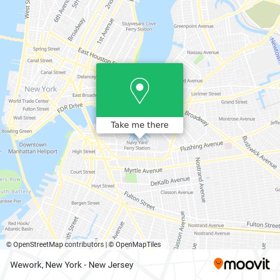 Mapa de Wework