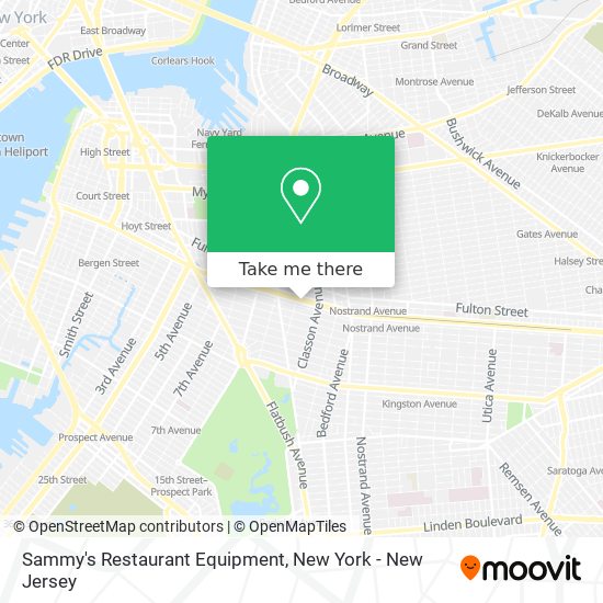 Mapa de Sammy's Restaurant Equipment