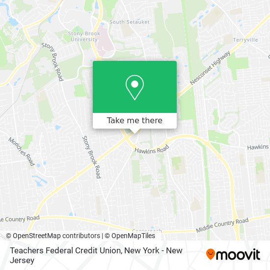 Mapa de Teachers Federal Credit Union