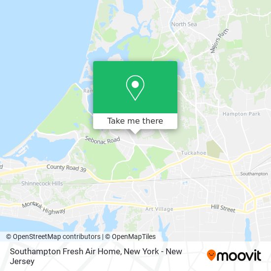 Southampton Fresh Air Home map