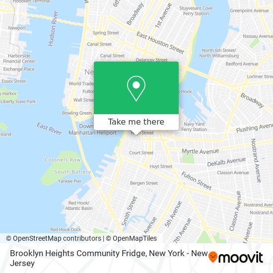 Mapa de Brooklyn Heights Community Fridge