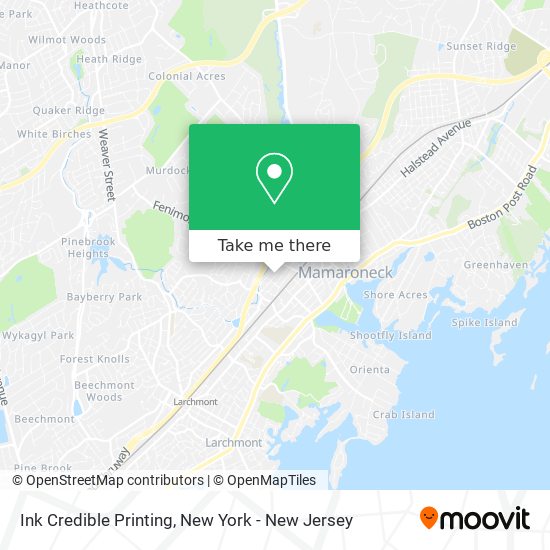 Ink Credible Printing map