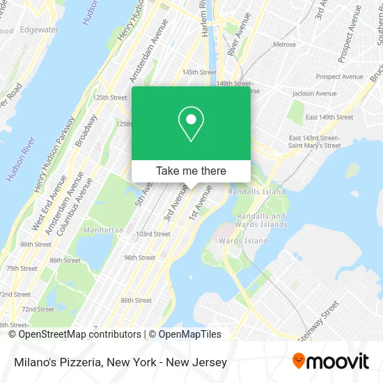 Milano's Pizzeria map