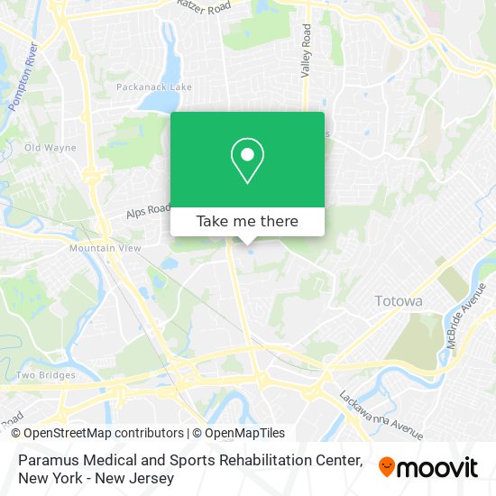 Paramus Medical and Sports Rehabilitation Center map