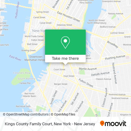 Kings County Family Court map