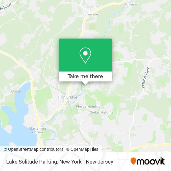 Mapa de Lake Solitude Parking