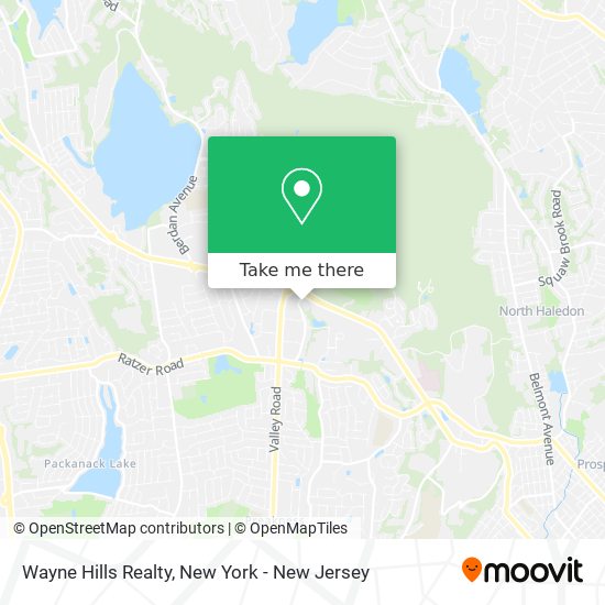 Mapa de Wayne Hills Realty