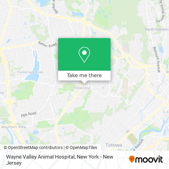 Wayne Valley Animal Hospital map