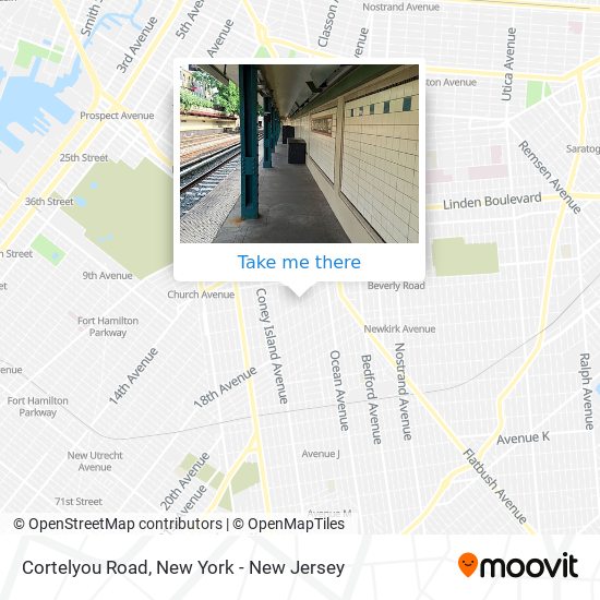 Cortelyou Road map