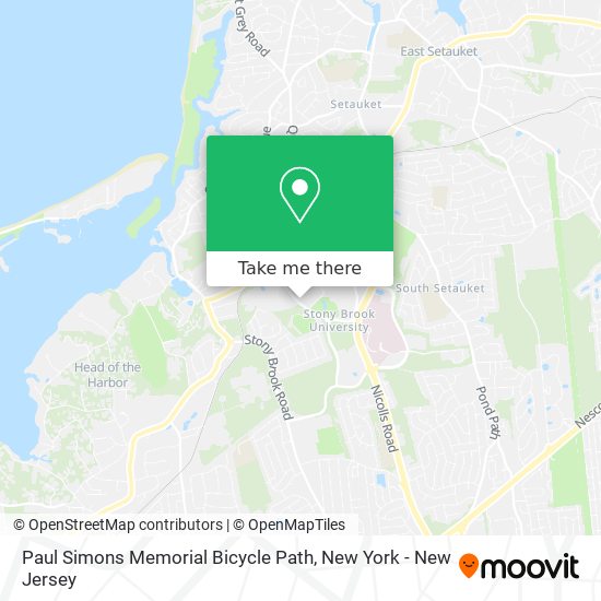 Paul Simons Memorial Bicycle Path map