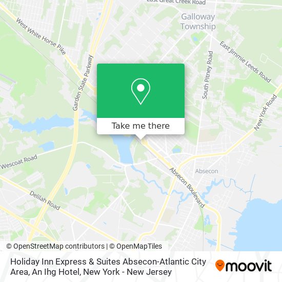 Mapa de Holiday Inn Express & Suites Absecon-Atlantic City Area, An Ihg Hotel