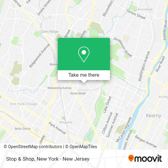 Stop & Shop map