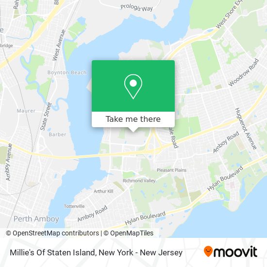 Millie's Of Staten Island map