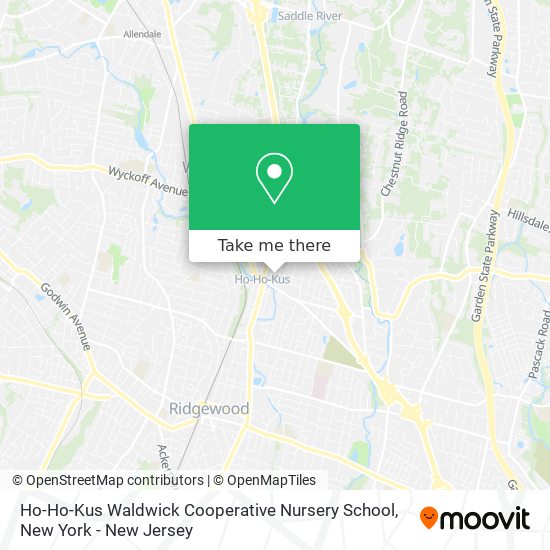 Ho-Ho-Kus Waldwick Cooperative Nursery School map