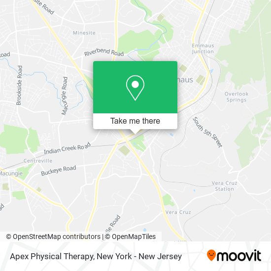 Apex Physical Therapy map