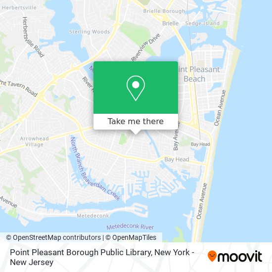 Point Pleasant Borough Public Library map