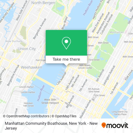 Manhattan Community Boathouse map