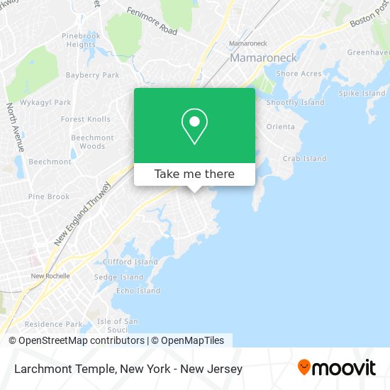 Mapa de Larchmont Temple