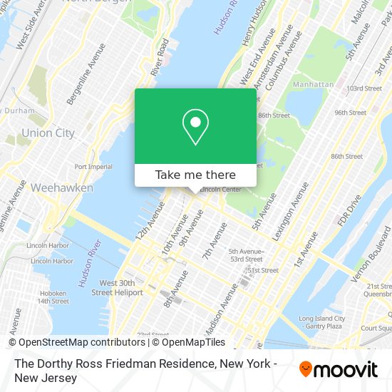The Dorthy Ross Friedman Residence map