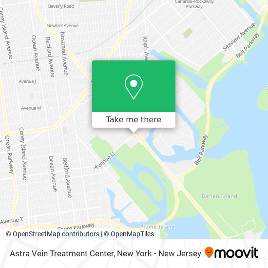 Astra Vein Treatment Center map