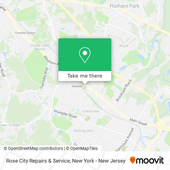 Rose City Repairs & Service map