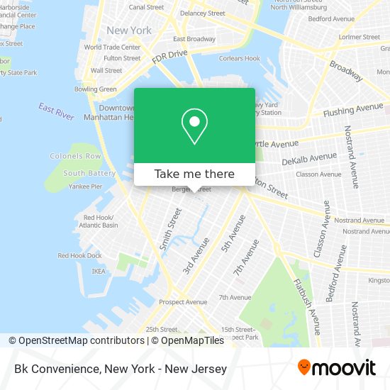 Bk Convenience map