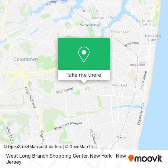 West Long Branch Shopping Center map