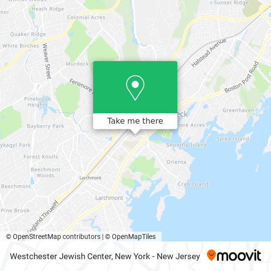 Westchester Jewish Center map
