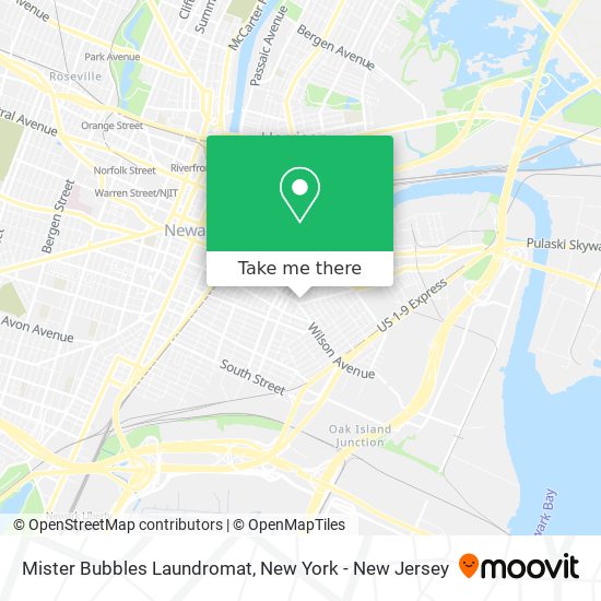 Mister Bubbles Laundromat map