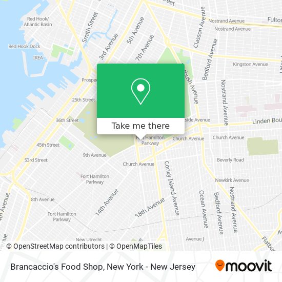 Mapa de Brancaccio's Food Shop