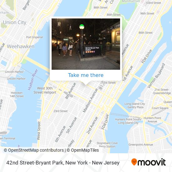 Mapa de 42nd Street-Bryant Park