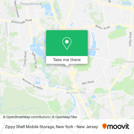 Zippy Shell Mobile Storage map
