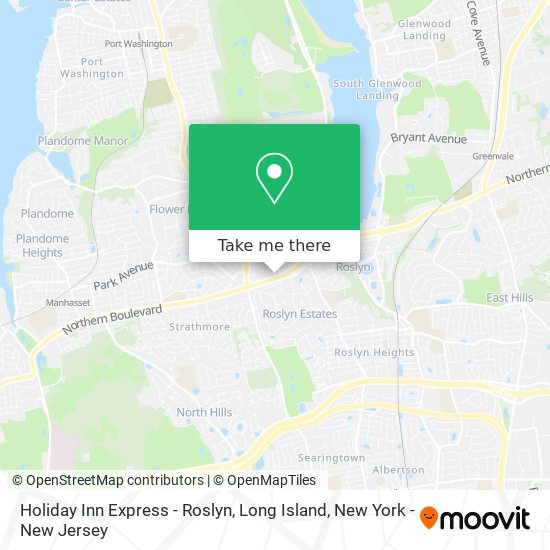 Holiday Inn Express - Roslyn, Long Island map